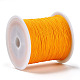 編み込みナイロン糸  ビーズジュエリー作りのための中国結びコードビーズコード  オレンジ  0.5mm  約150ヤード/ロール NWIR-R006-0.5mm-525-2
