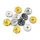 150 pièces 6 styles de perles d'espacement en strass de fer FIND-FS0001-35-4