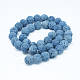 Natural Lava Rock Round Bead Strands X-G-I124-10mm-11-5