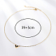 Goldene Halskette mit Herzanhänger aus Edelstahl für Damen WZ0134-1-2