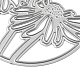 Anello con fiore in acciaio al carbonio taglio muore stencil DIY-R079-049-4