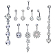Brass Piercing Jewelry AJEW-EE0006-81P-1