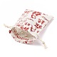 Christmas Theme Cotton Fabric Cloth Bag X-ABAG-H104-B10-4