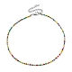 Verre collier de perles NJEW-Z029-05H-1