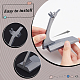 FINGERINSPIRE 4 Sets Plastic Model Plane Display Stand Gray Detachable Display Holder Universal Aircraft Model Plane Stand No Airplane Model Show Stand for Building Blocks Planes Accessories ODIS-FG0001-76-3