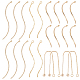 Benecreat 22 pz 4 ciondoli grandi con catena portacavi in ottone stile KK-BC0008-02-1