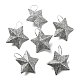 Decorazioni pendenti con stelle glitterate in plastica KY-D019-01C-1