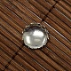 9.5~10mm cubierta cabujón de cristal transparente en forma de cúpula para la foto de DIY que hace plana redonda de bronce cabujón DIY-X0103-P-2