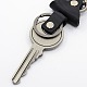 Fermoirs en cuir imitation clés de porte-clés pendentif KEYC-J016-03-2