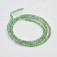 Column Natural Green Aventurine Beads Strands G-N0153-32-2