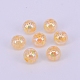 Galvanoplastie craquelé perles acryliques CCG-WH0001-10mm-08-1