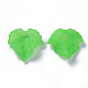 Матовые прозрачные акриловые виноградные листья подвески X-PAF002Y-7-2