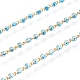Handgefertigte Perlenkette aus Messing CHC-G011-08G-02-2