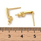 Accessoires de clous d'oreilles en 925 argent sterling avec micro pavé zircone cubique STER-P056-06G-3