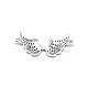 Wing Brass Micro Pave Cubic Zirconia Links ZIRC-D034-P-RS-2
