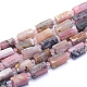 Brins de perles d'opale rose naturelle givrées G-L552C-05-1