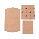 Картонные коробки из крафт-бумаги и серьги CON-L015-B02-2