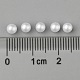 Sin agujero abs imitación de perlas de plástico redondo perlas MACR-F033-4mm-24-4