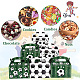 12 Uds. Cajas de dulces de almacenamiento de papel con impresión de fútbol rectangulares de 4 estilos CON-WH0095-58-6