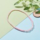 Acrylic Beaded Bracelet & Necklace Set for Kids SJEW-JS01207-05-3