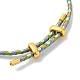 Bracciali intrecciati con cordino in poliestere regolabile&nbsp;BJEW-Z085-01G-17-3