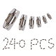 SUNNYCLUE Stainless Steel Ball Chain Connectors STAS-SC0001-34P-1