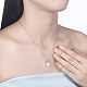 925 Sterling Silver Pearl  Pendant Necklaces NJEW-BB30760-3