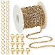 Sunnyclue diy kit de fabrication de collier de chaîne à maillons cubains DIY-SC0018-30-1