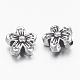 Antique Silver Plated Flower Acrylic Beads X-PLS036Y-2