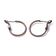 Brass Hoop Earrings KK-I665-26A-R-1
