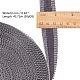 綿のリボン  接着剤で  縫製クラフトトリムレース用  ブラック  24mm  約50ヤード/ロール FIND-WH0051-95-2