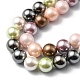 Shell Pearl Colorful Beads Strands BSHE-S605-8mm-M-5