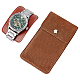 Borse portaoggetti portatili per orologio singolo in finta pelle scamosciata ABAG-WH0035-034-1