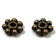 Perles d'alliage de style tibétain perles d'espacement de marguerite X-LF1249Y-01AB-RS-1