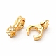 Real 18K Gold Plated Brass Clear Cubic Zirconia Pendants KK-K165-17-3