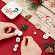Olycraft 14 шт. 11 стильные рождественские тематические пищевые экологически чистые силиконовые бусины SIL-OC0001-13-3