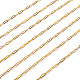 Brass Paperclip Chains CHC-T008-07G-1
