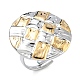 Offene Manschettenringe aus Edelstahl 304&nbsp;RJEW-F202-02D-GP-4