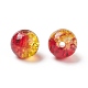 25Pcs Transparent Crackle Glass Beads CCG-XCP0001-02A-5