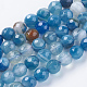 Chapelets de perles en agate à rayures naturelles X-G-G581-6mm-05-1