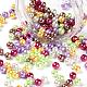 300 stücke 6 farben halloween thema backen bemalte glasperle runde perlen HY-FS0001-03-3