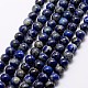 Chapelets de perles en lapis-lazuli naturel X-G-A163-07-8mm-1
