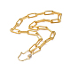 Iron Paperclip Chain Necklaces NJEW-JN02666-03-1