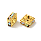 Messing Strass Zwischen perlen&nbsp;RSB074NF-02G-1
