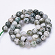 Chapelets de perles en agate d'arbre naturelle G-S281-15-6mm-3