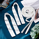 Benecreat Hochzeitskleid Reißverschluss Ersatz verstellbare Passform Satin Korsett Kit Schlaufen für Abschlussballkleid Riemen SRIB-WH0012-04-5