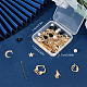 Sunnyclue diy kit de fabrication de boucles d'oreilles étoile de lune de soleil DIY-SC0020-86-7