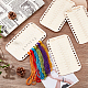 PandaHall 4pcs Embroidery Floss Organizer Wooden Cross Stitch Thread Holder 26 Positions Thread Organizer Double Sided Thread Sorter for DIY Sewing Supplies Needlework Thread Organization Crafts TOOL-WH0051-17-2
