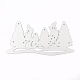 クリスマスツリー炭素鋼切断ダイステンシル  DIYスクラップブッキング/フォトアルバム用  装飾的なエンボス印刷紙のカード  マットプラチナカラー  53x106x0.8mm DIY-R079-053-2