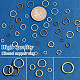 Pandahall elite 285 pz 12 stili anelli di salto in ottone KK-PH0009-07-4